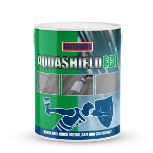 Britannia Paints Aquashield Eco Solar Reflective White 5kg - One Coat - Water Based Roof Coating