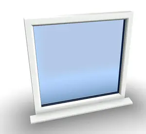 1195mm (W) x 1145mm (H) PVCu StormProof Window - 1 Non Opening Window - Toughened Safety Glass - White