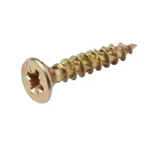 TurboDrive PZ Yellow-passivated Steel Screw (Dia)4.5mm (L)25mm, Pack of 20