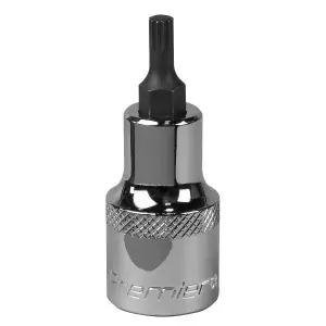 Sealey Spline Socket Bit M5 1/2" Drive Forged Chrome Vanadium Steel Tool SBS010