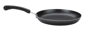 Prestige Super Tough Easy Clean Black Round Aluminium Non-Induction Frying Pan 20 & 24cm Twin Pack