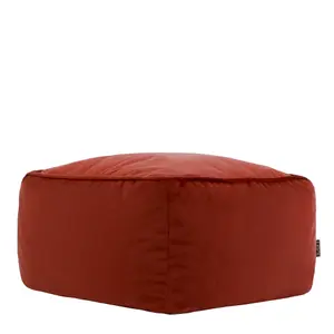 icon Amara Velvet Bean Bag Pouffe Terracotta