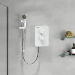 Gainsborough Slim Mono white electric shower 9.5kw