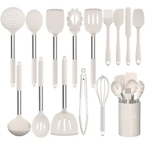 Benton Assorted Kitchen Utensil Set Khaki