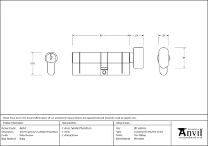 Eurospec Satin Chrome Euro Cylinder & Turn 45/35Mm - Ka (CYB7434535SC)