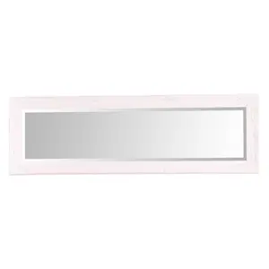 Andrews Flat Wall Mirror White Matte / 100cm x 70cm W