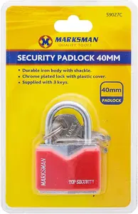 Pack Of 2 Heavy Duty Padlock With 3 Keys Security Lock Luggage Locker 40Mm