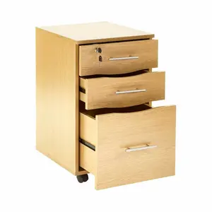 Denzel Under Desk Mobile Pedestal 3 Drawer Unit, Filing Cabinet