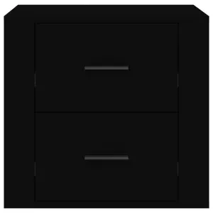 Berkfield Bedside Cabinet Black 50x39x47 cm