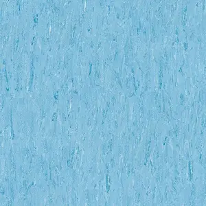 Light Blue Tile Effect Flooring, 2.0mm Thickness Non-Slip Contract Commercial Heavy-Duty Vinyl Flooring-3m(9'9") X 2m(6'6")-6m²