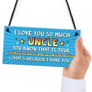 Uncle Gift Hanging Plaque Cute Gifts For Uncle From Niece Nephew Quirky Uncle Gifts For Him