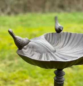 Windsor Cast Iron Stand & Hanging Bird Bath Set