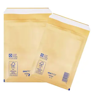 1000 x Size 2 (120x215mm) Arofol Gold Bubble Lined Padded Mailing Shipping Envelopes