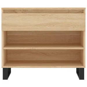 Berkfield Shoe Cabinet Sonoma Oak 70x36x60 cm Engineered Wood