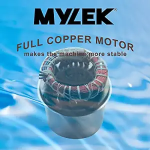 MYLEK Submersible Water Pump Electric 400W for Clean or Dirty Water with Float Switch with 20m Blue Hose