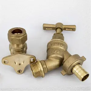 FixTheBog™ 1/2 inch Bip Tap with Brass Wall Plate with instructions