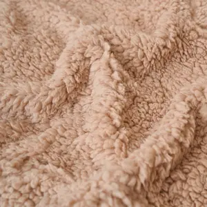 Brentfords Long Soft Teddy Fleece Oversized Hoodie Blanket Sweatshirt, Beige