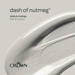 Crown Walls & Ceilings Matt Emulsion Paint Dash of Nutmeg - 2.5L