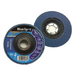 HomeSmart 2 Packs 115mm Flap Disc 120 Grit Zirconium Oxide for Angle Grinder to Sanding Grinding