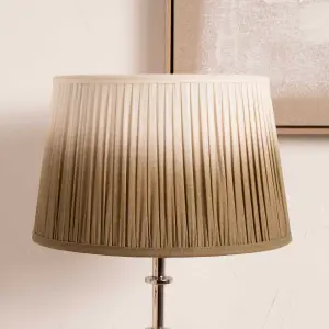 35cm Taupe Ombre Soft Pleated Tapered Lampshade