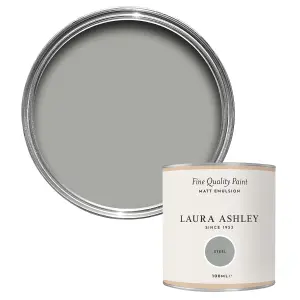 Laura Ashley Steel Matt Emulsion paint, 100ml