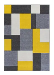 Modern Rug, 11mm Thickness Easy to Clean Rug, Modern Geometric Rug for Bedroom, Living Room & Dining Room-120cm X 170cm