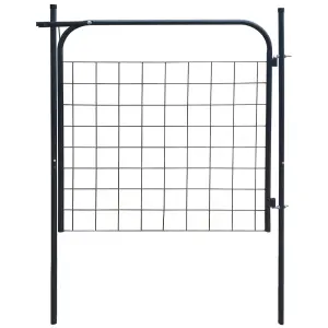 Berkfield Garden Fence Gate 100x100 cm Anthracite