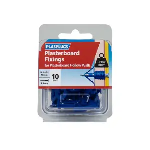 Plasplugs HCF110 Heavy-Duty Plasterboard Fixings Pack of 10