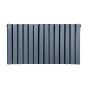 Aluminum Radiator Compatible with Heat pump. Model "pioneer Plus" Grey. 1000mm.Heigth600mm. Btu/hr:7392