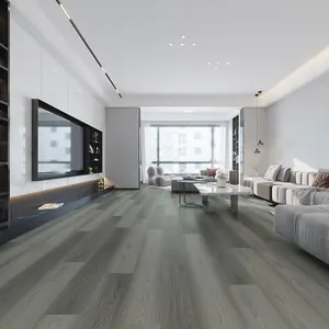 Dark Grey Wood Effect Luxury Vinyl Tile, 2.5mm Matte Luxury Vinyl Tile For Commercial & Residential Use,3.67m² Pack of 16