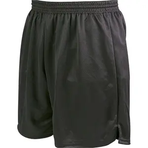 M - BLACK Adult Soft Touch Elasticated Training Shorts Bottoms - Football Gym