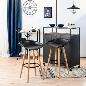 Tata 68cm Bar Stool (Set of 2) Black