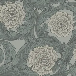 Galerie Blomstermala Grey Big Bloom Smooth Wallpaper