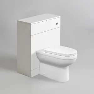 Nes Home Melbourne 500mm Back To Wall Rimless WC Toilet Unit + Soft Close Seat