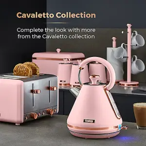 Tower Cavaletto T826130PNK Bread Bin Pink