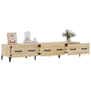 Berkfield TV Cabinet Sonoma Oak 150x34,5x30 cm Engineered Wood