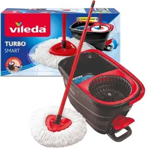 Vileda Turbo Smart Spin Mop, Grey