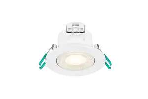 Sylvania SylSpot Warm White IP44 rated 5W Recessed LED Spotlight - 3 Pack