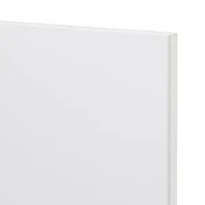 GoodHome Garcinia Integrated handle Gloss white Bi-fold Cabinet door (W)400mm (H)356mm (T)19mm