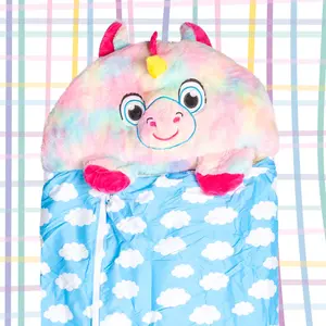 Plush Animal Cushion Sleeping Bag Unicorn (167 X 65cm)