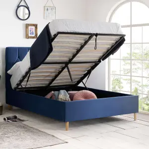 Birlea Loxley Small Double Ottoman Bed Blue