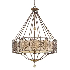 4 Bulb Chandelier Ceiling Light British Bronze Oxidized Bronze LED E27 60W