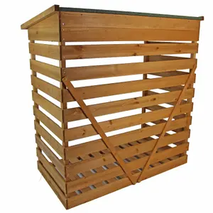 Outdoor Wooden Log Store Simple Self-Assembly