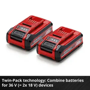 Einhell 2x 4.0Ah PLUS Battery Twinpack 18V PXC Batteries For All Power X-Change