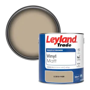 Leyland Trade Vinyl Matt Walls & Ceilings Emulsion Paint (S 3010-Y40R) 2.5L