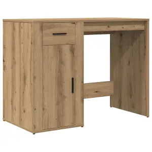 Berkfield Desk Artisan Oak 100x49x75 cm Engineered Wood