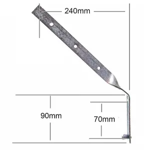 Short Rafter Gutter Brackets Galvanised (Pack of 5)