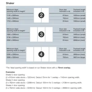 Spacepro Shaker Matt Dark Grey Single panel Sliding wardrobe door (H) 2220mm x (W) 914mm