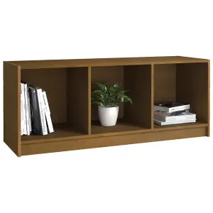 vidaXL TV Cabinet Honey Brown 104x33x41 cm Solid Pinewood