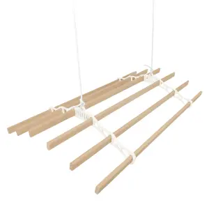 Clothing Airer Ceiling Pulley - Ivory - 1.4m